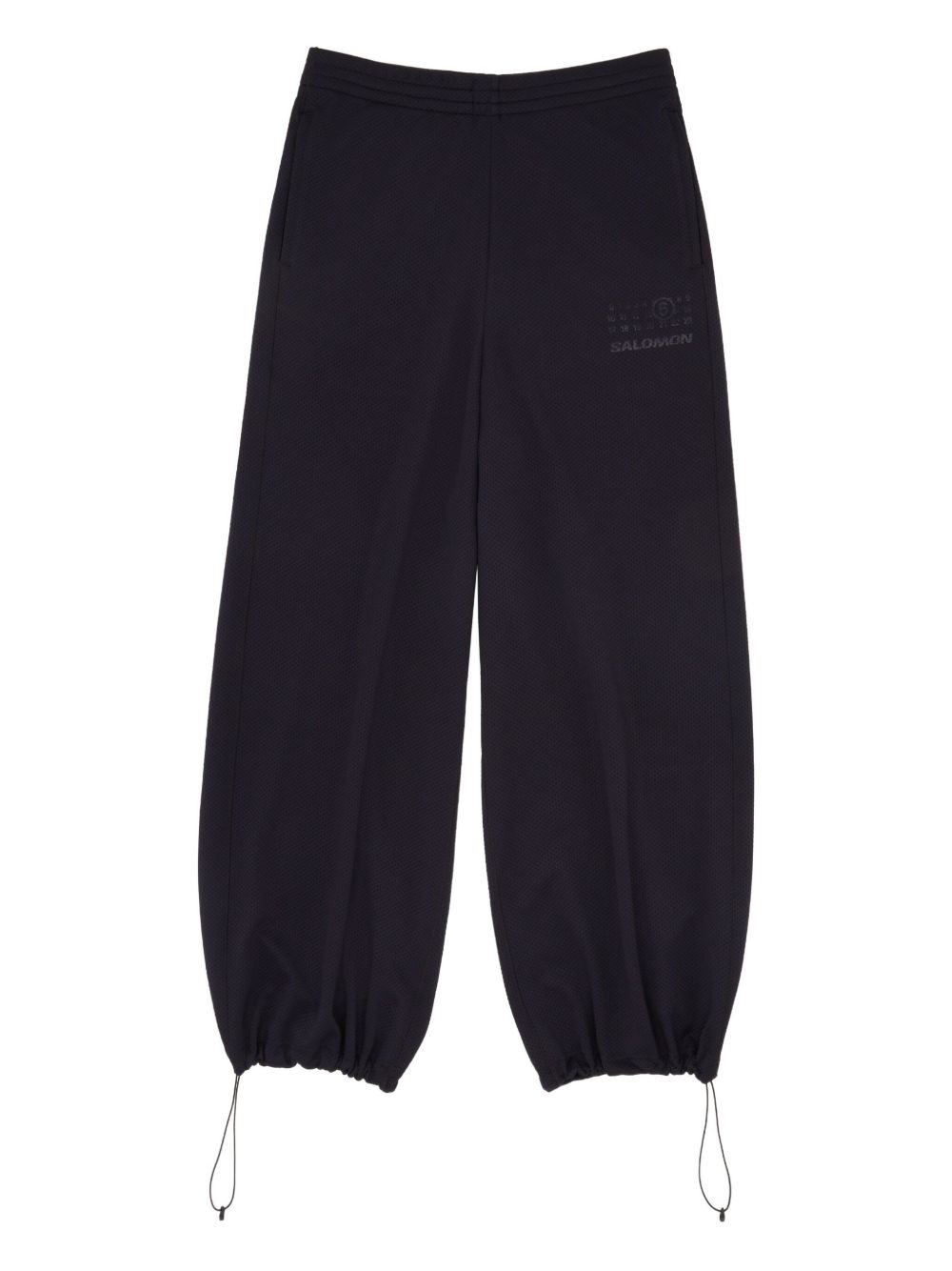Drawstring-Cuff Logo-Print Trousers Maison margiela – Гарантія оригінальності – боковий вид