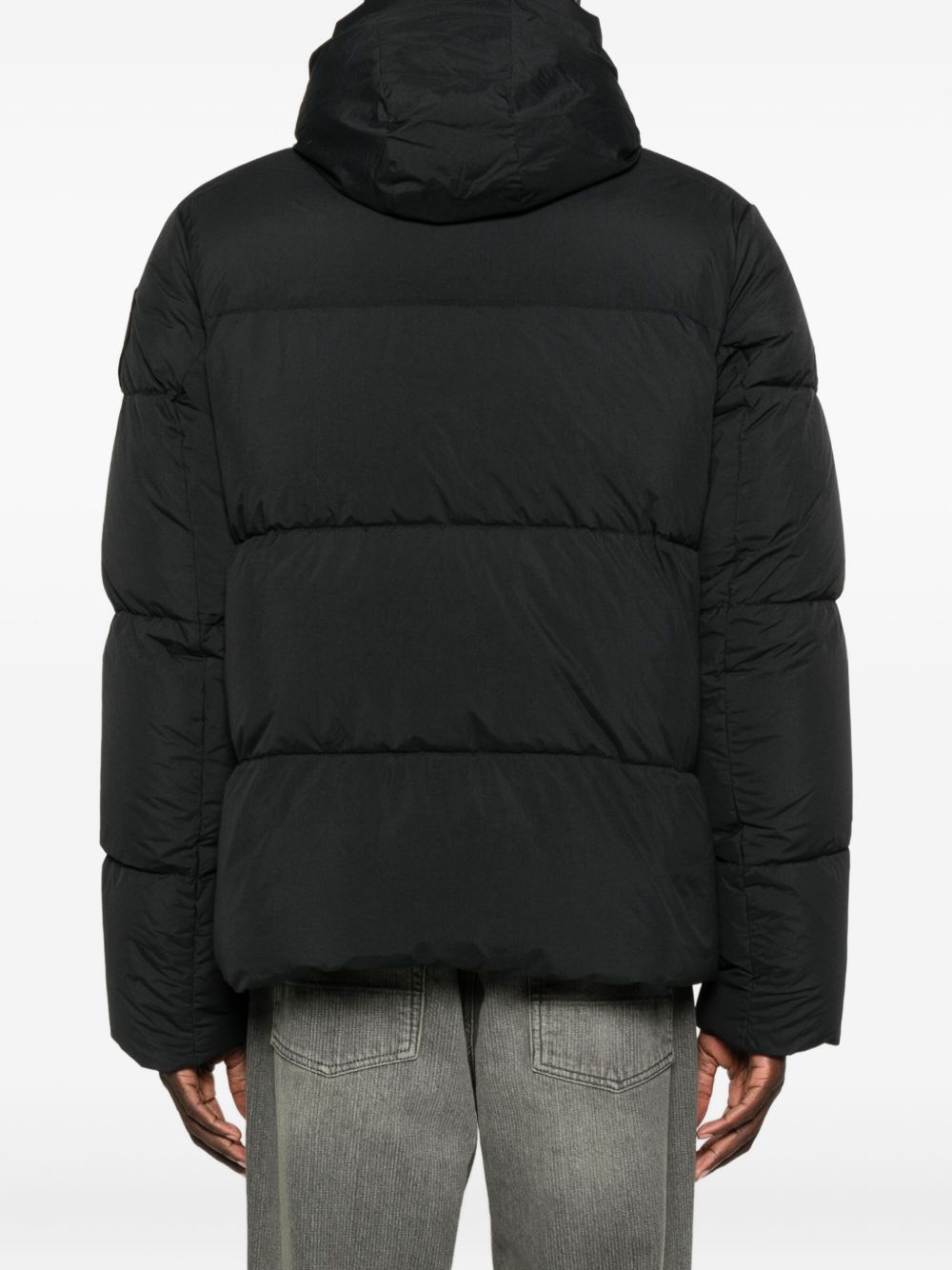 Logo-Motif Puffer Jacket Canada goose – Гарантія оригінальності – вид ззаду