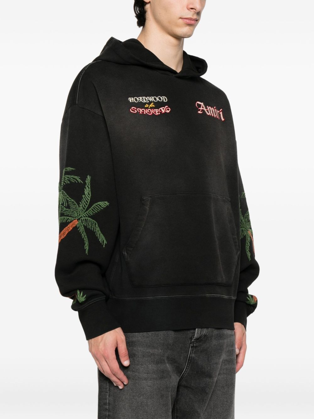 Palm-Tree Embroidered Hoodie Amiri – Гарантія оригінальності – збільшений вид