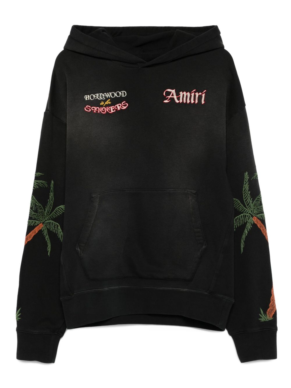 Palm-Tree Embroidered Hoodie Amiri – Гарантія оригінальності – боковий вид