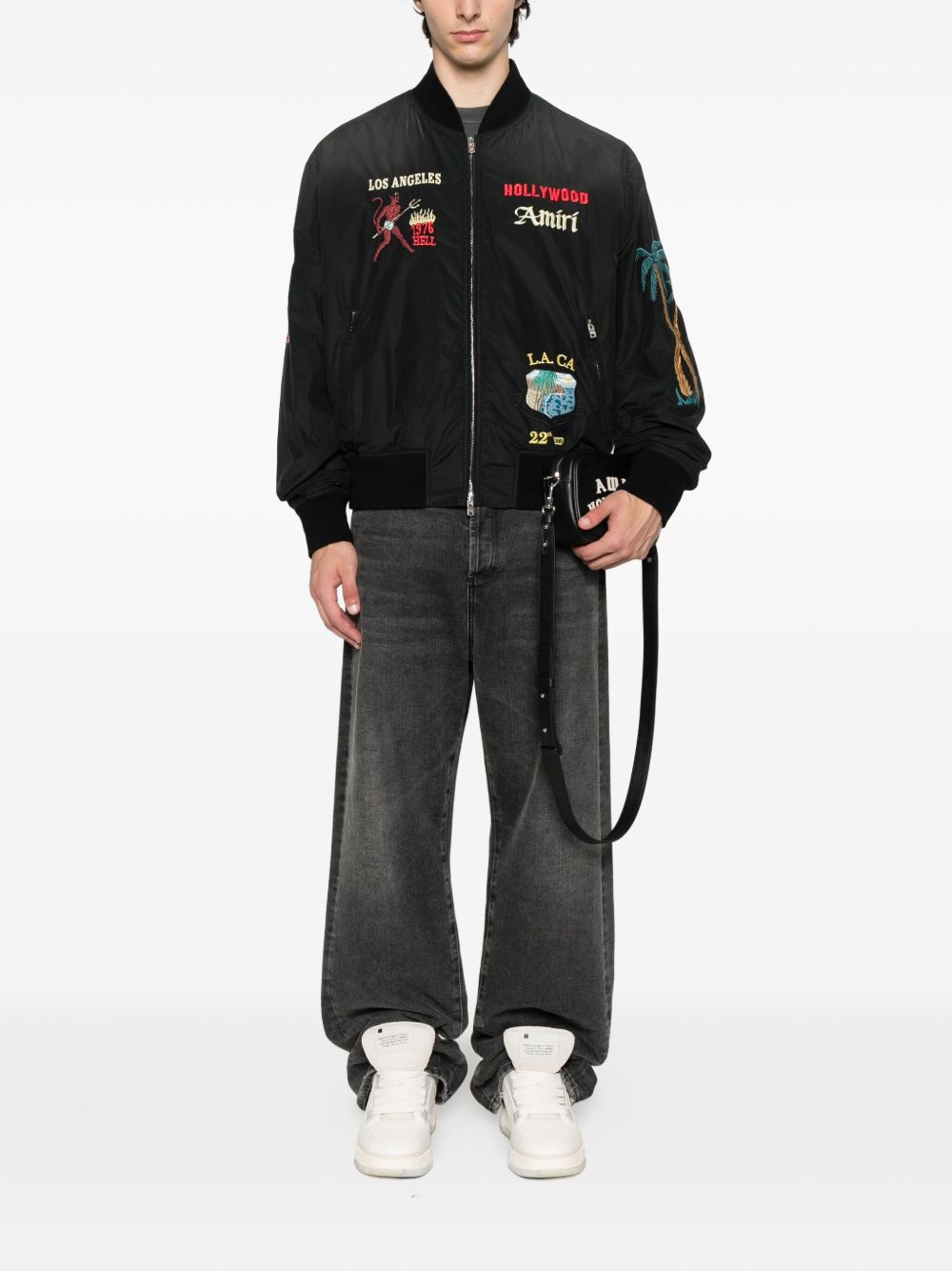 Embellished Bomber Jacket Amiri – Гарантія оригінальності – вид ззаду