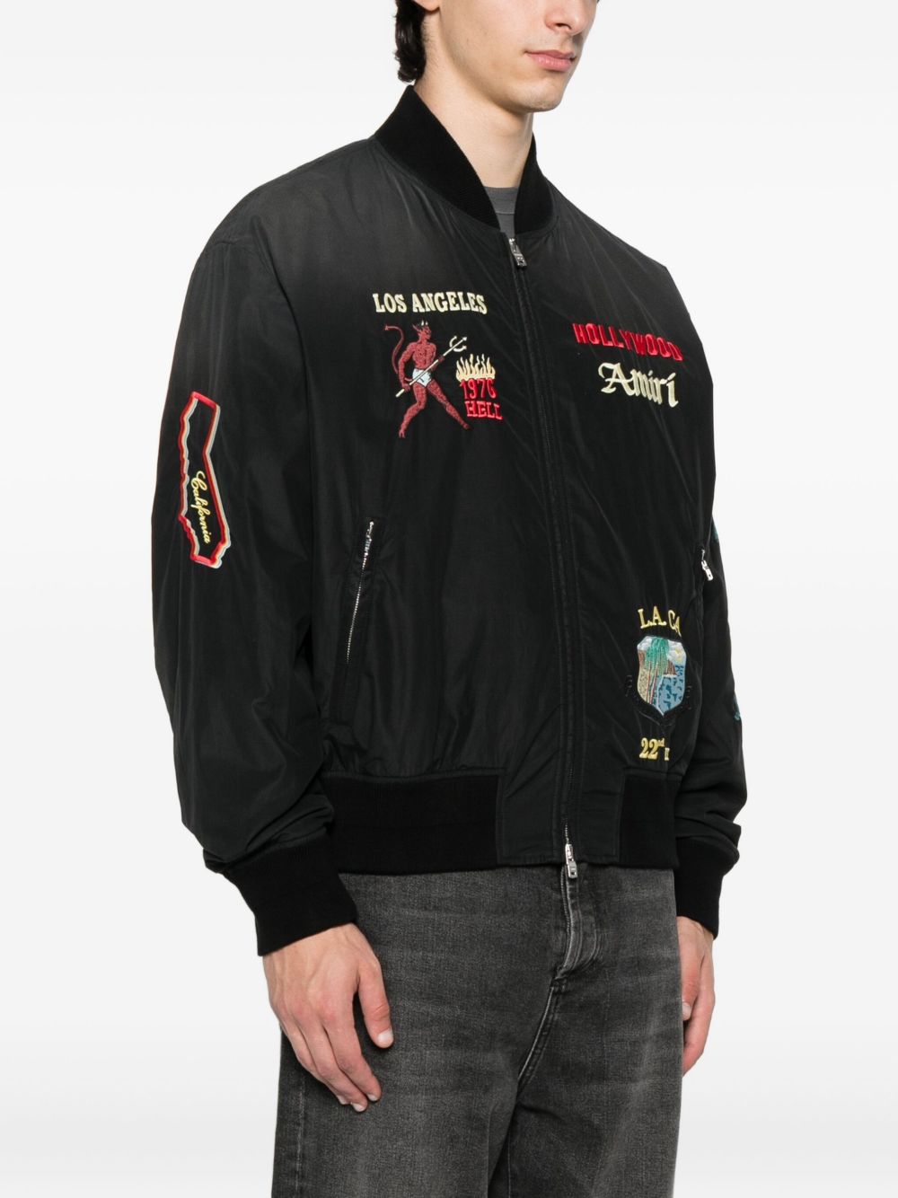 Embellished Bomber Jacket Amiri – Гарантія оригінальності – детальний вид