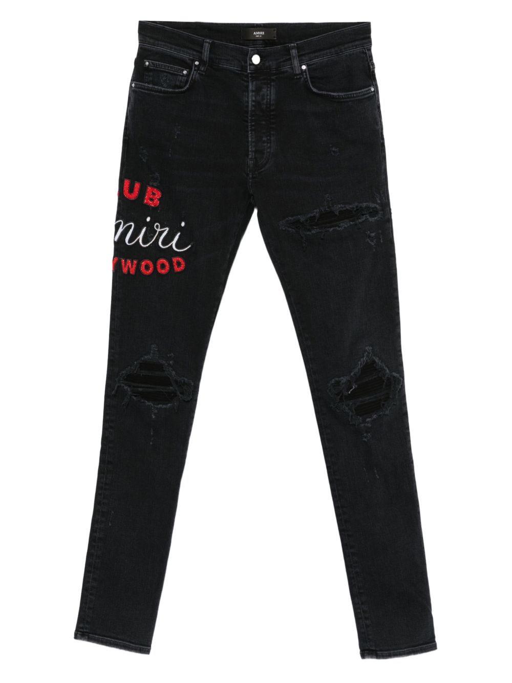 Embroidered Distressed Jeans Amiri – Гарантія оригінальності – боковий вид