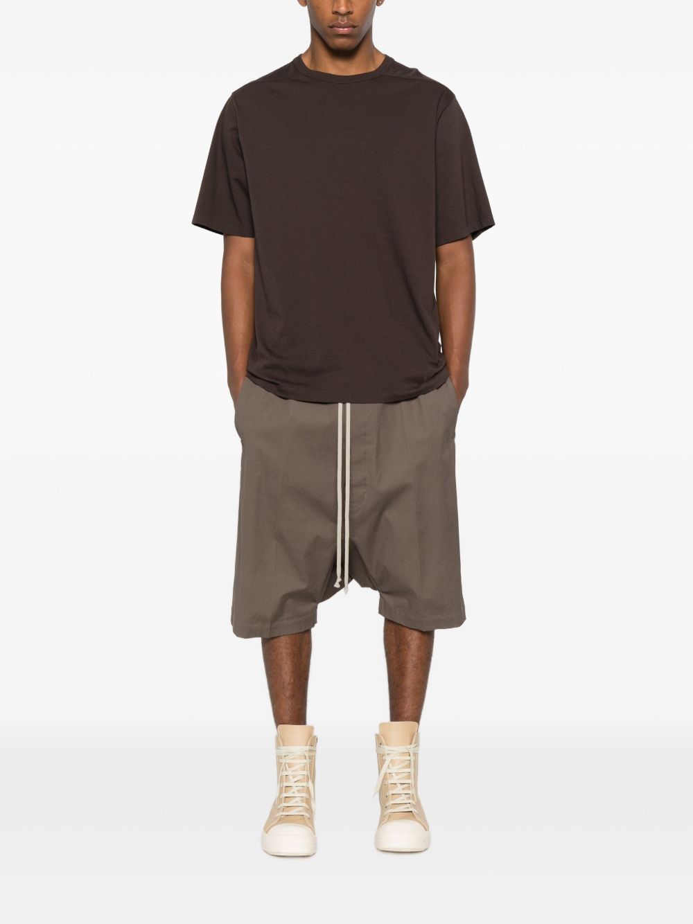 Оригінальна Short-Sleeved Organic-Cotton T-Shirt Rick owens – збільшений вид