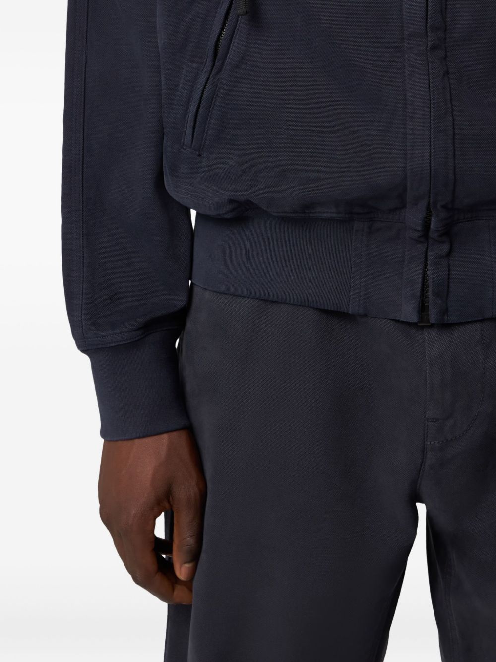Zip-Fastening Welt-Pockets Sweatshirt Stone island оригінал – Купити в Україні – збільшений вид