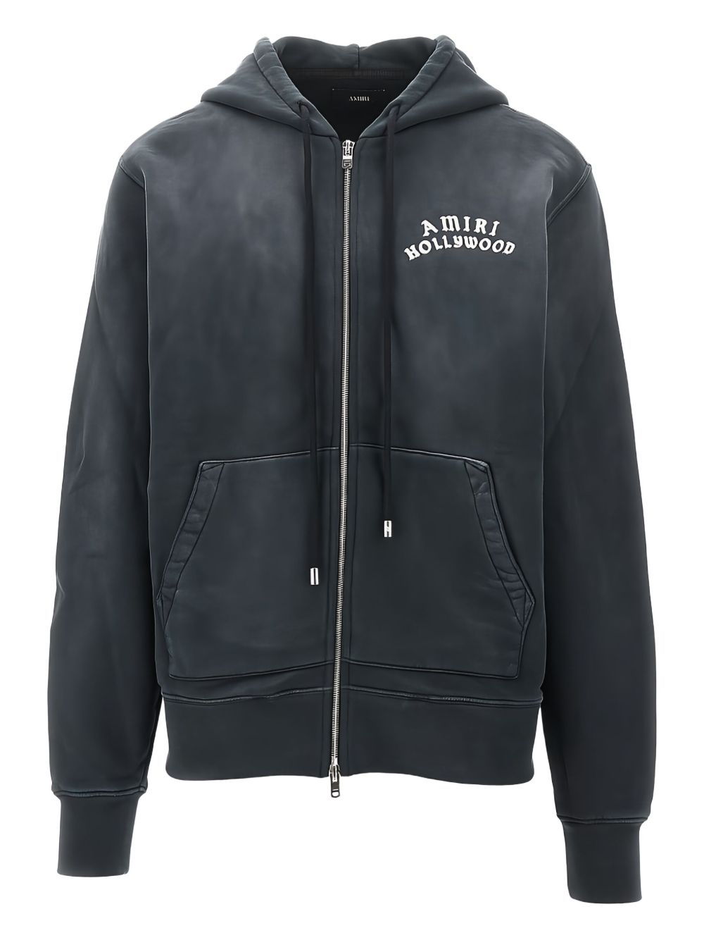 Оригінальна Logo-Embroidered Zip-Up Hoodie Amiri – боковий вид