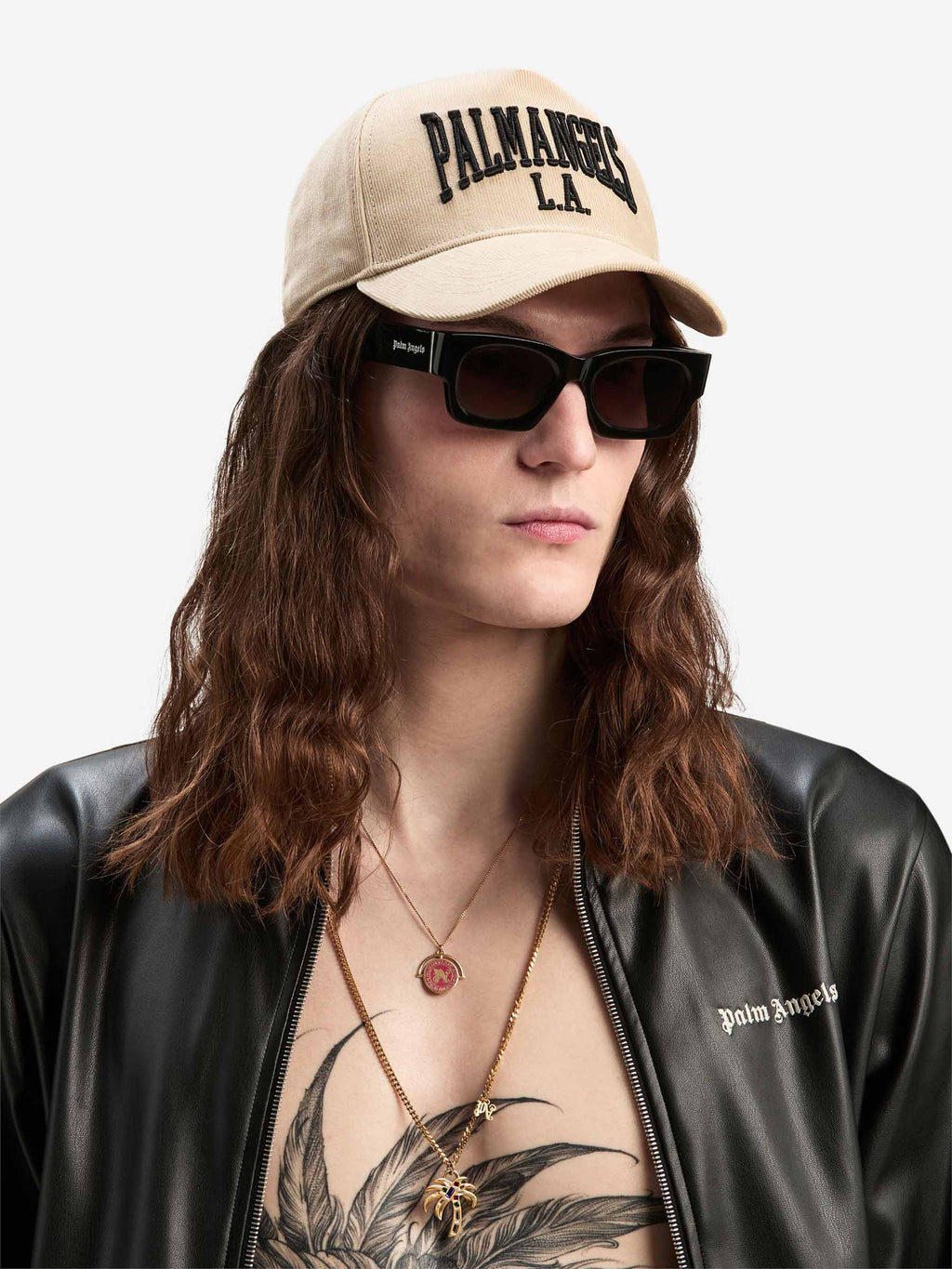 Оригінальна Logo Corduroy Cap Palm angels – вид ззаду