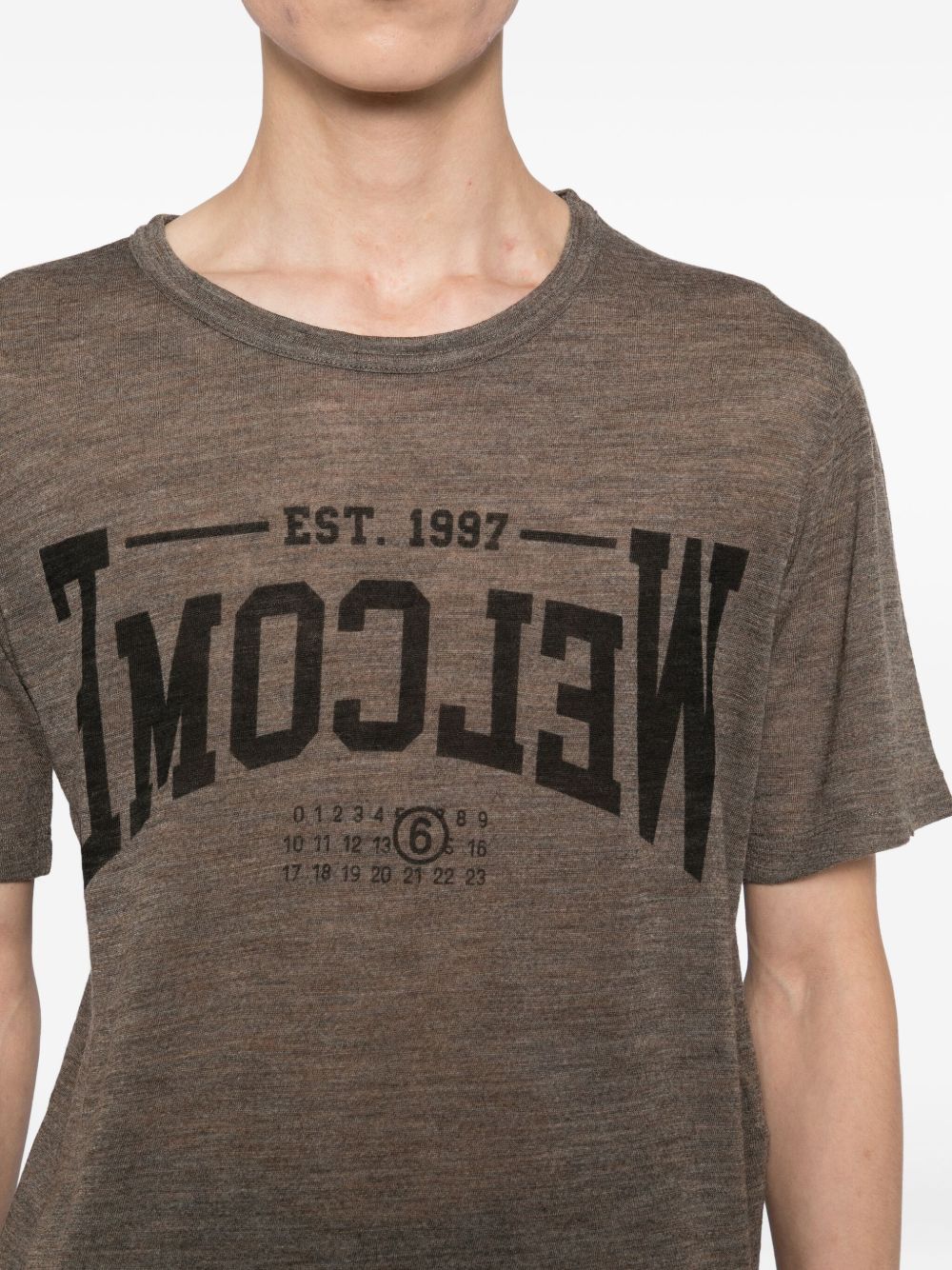 Wool T-Shirt Maison margiela оригінал – Купити в Україні – вид ззаду