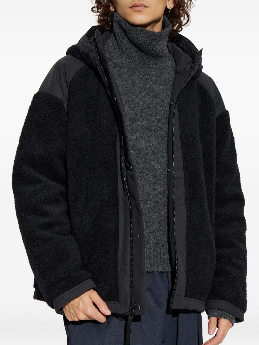 Оригінальна Logo-Patch Fleece Jacket Canada goose – вид ззаду