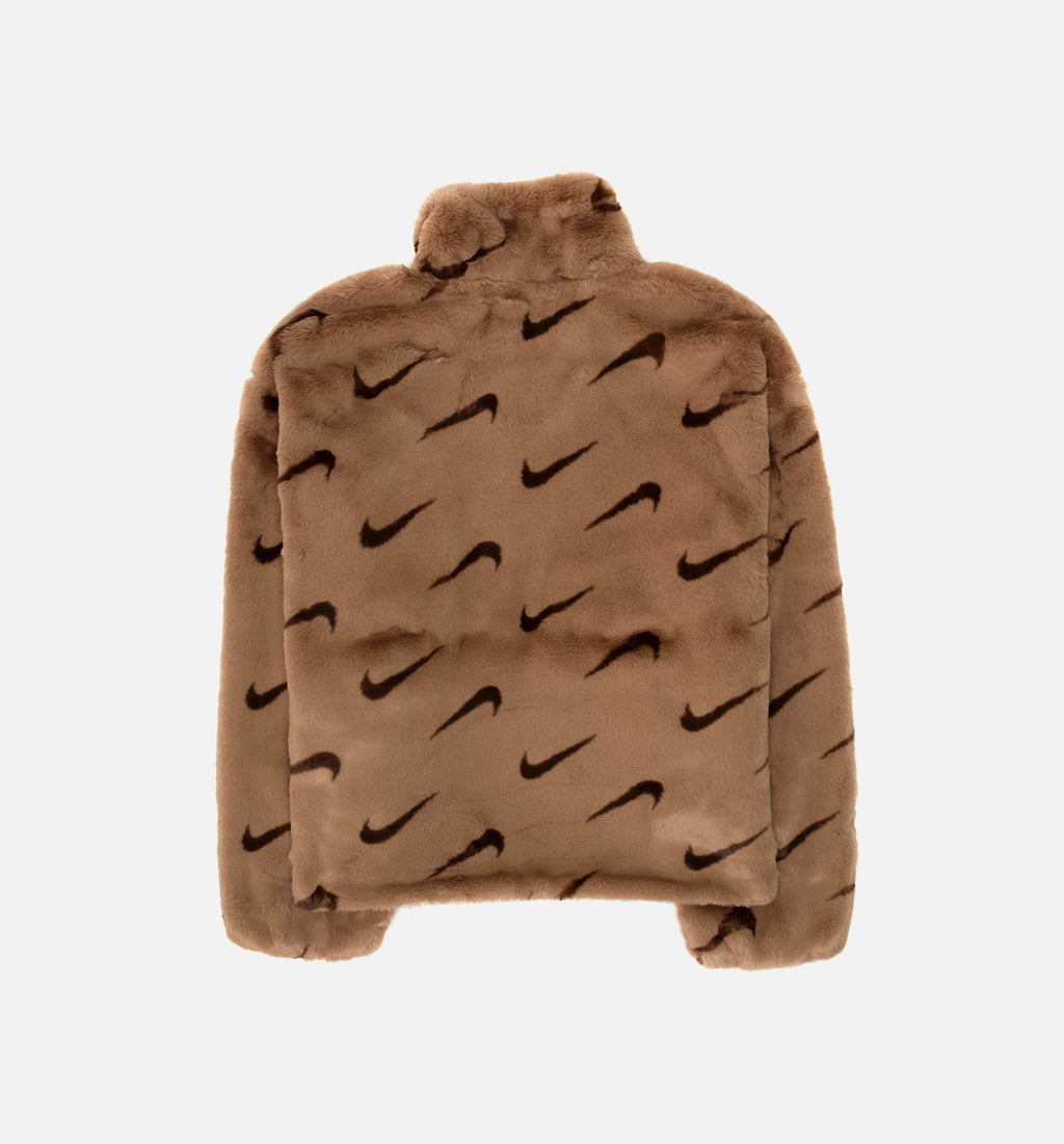Nsw Aop Faux Fur Womens Jacket Nike оригінал – Купити в Україні – вид ззаду
