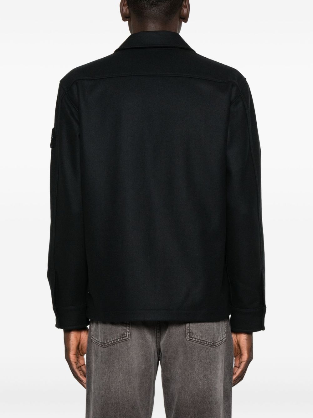 Patch-Pocket Wool Shirt Stone island оригінал – Купити в Україні – збільшений вид
