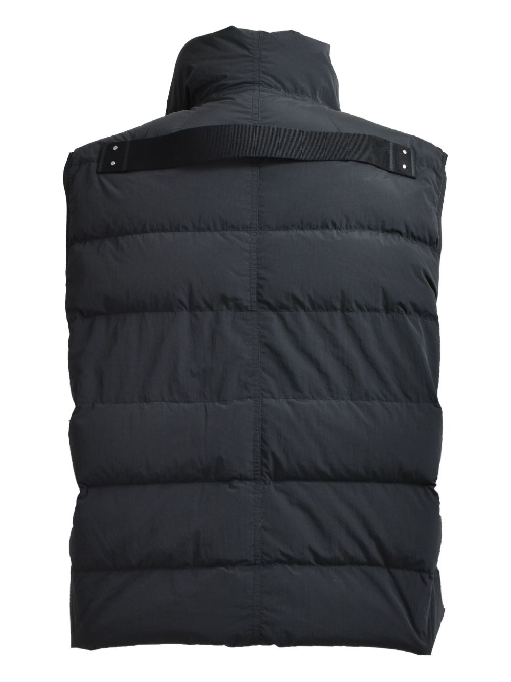 Quilted Asymmetrical Vest Rick owens оригінал – Купити в Україні – вид ззаду
