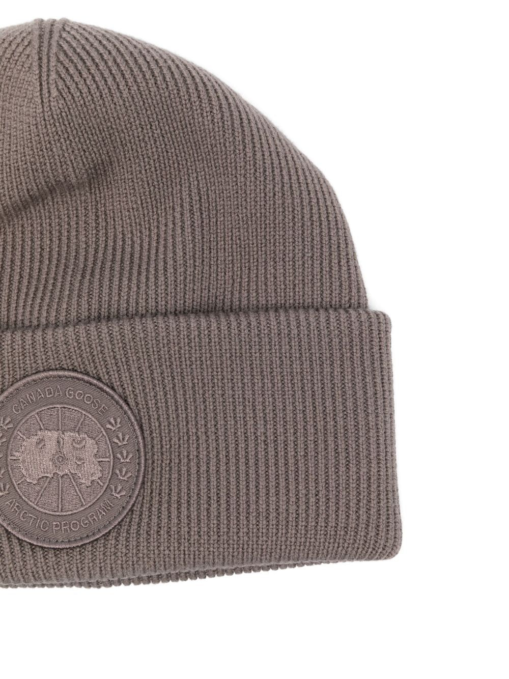 Ribbed Logo-Patch Beanie Canada goose – Гарантія оригінальності – вид ззаду