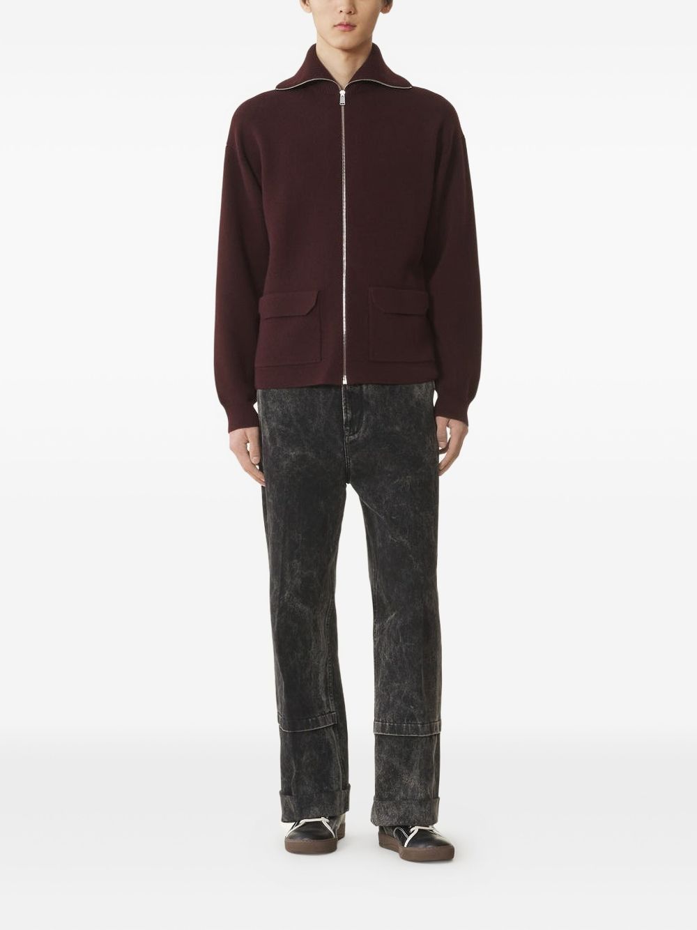 Оригінальна Zip-Fastening Cashmere Cardigan Lanvin – збільшений вид