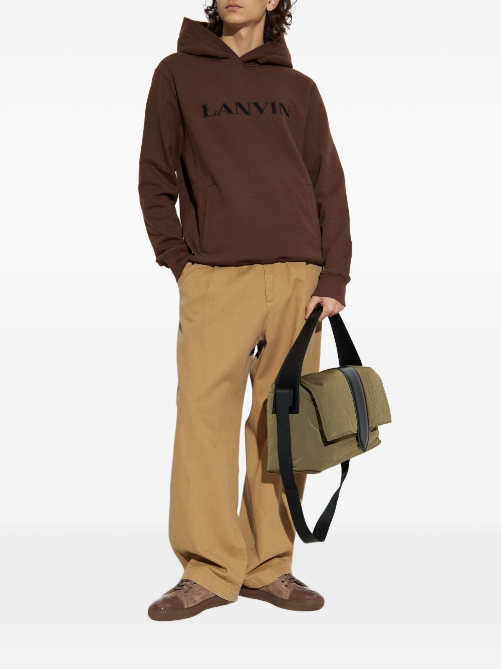Logo-Embroidered Hoodie Lanvin – Гарантія оригінальності – вид ззаду