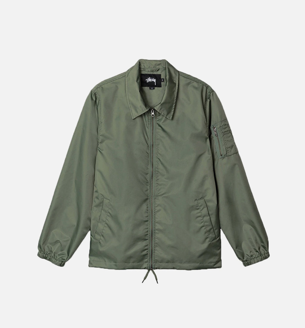 Flight Satin Coach Jacket Mens Jacket Stussy – Гарантія оригінальності – боковий вид