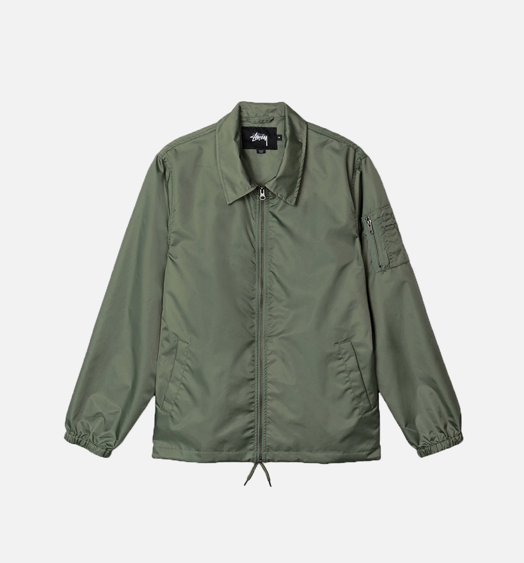 Flight Satin Coach Jacket Mens Jacket Stussy – Гарантія оригінальності – боковий вид