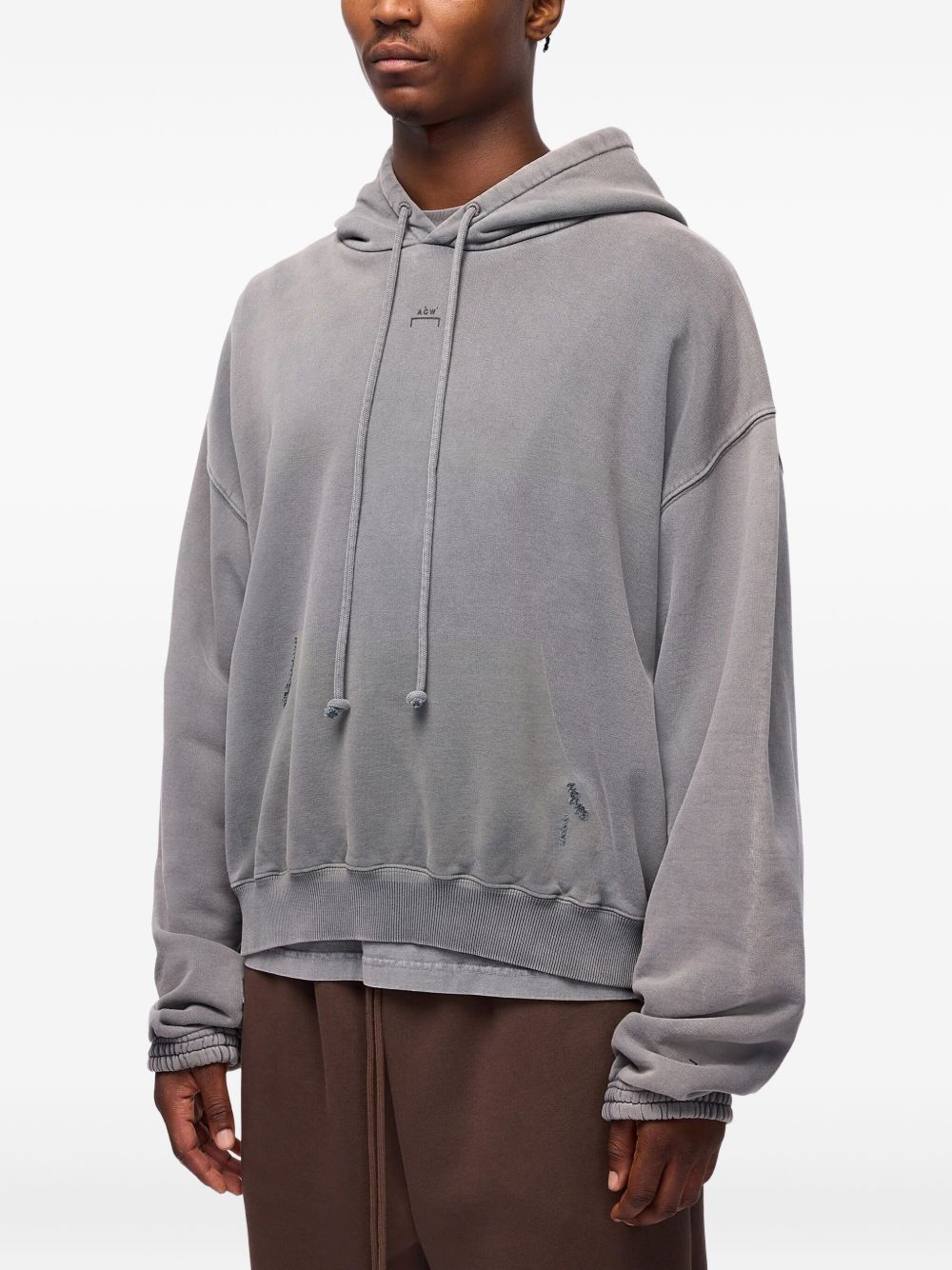 Distressed Cotton Hoodie A cold wall – Гарантія оригінальності – збільшений вид