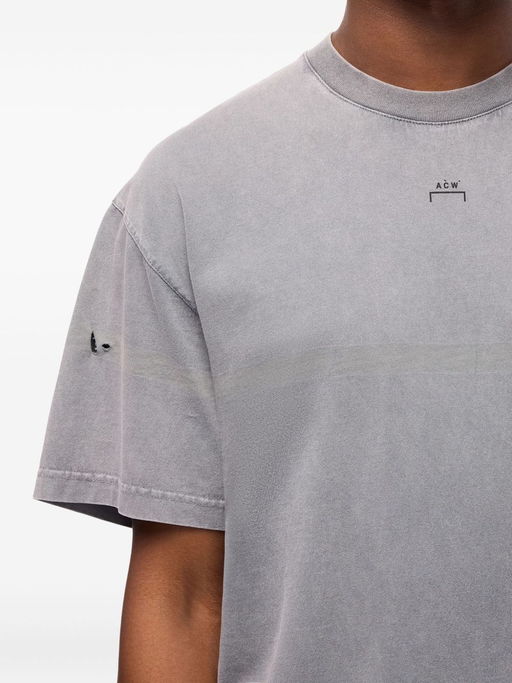 Distressed Cotton T-Shirt A cold wall – Гарантія оригінальності – вид ззаду