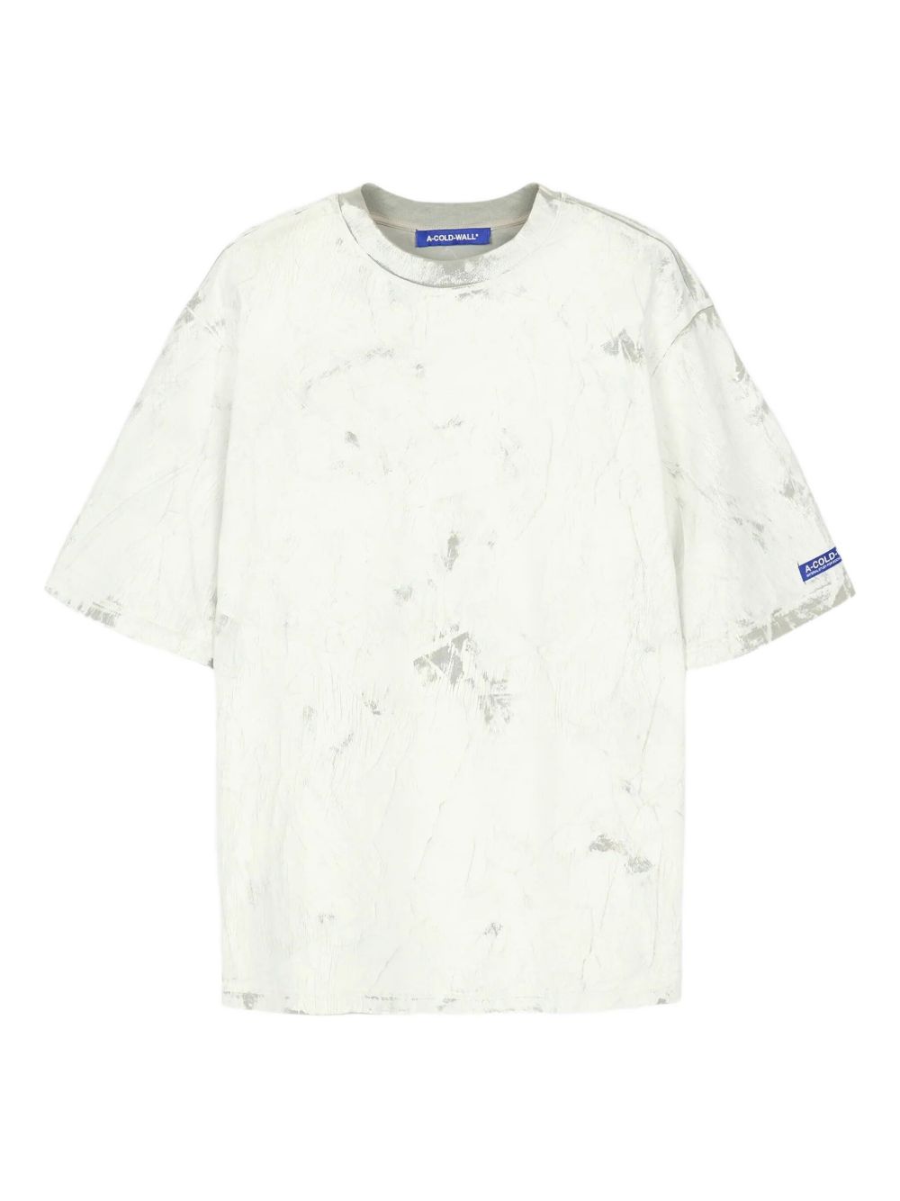 Оригінальна Marble-Effect Cotton T-Shirt A cold wall – боковий вид