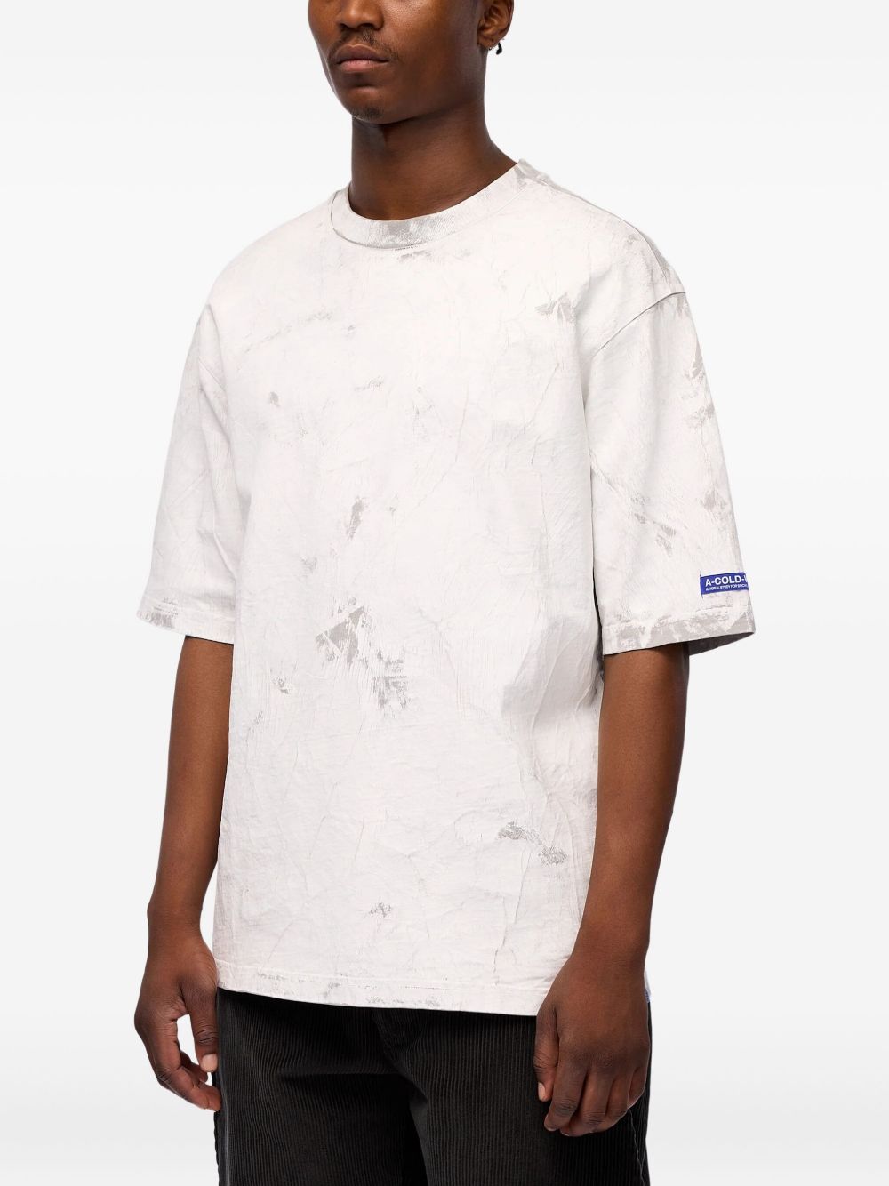 Оригінальна Marble-Effect Cotton T-Shirt A cold wall – детальний вид