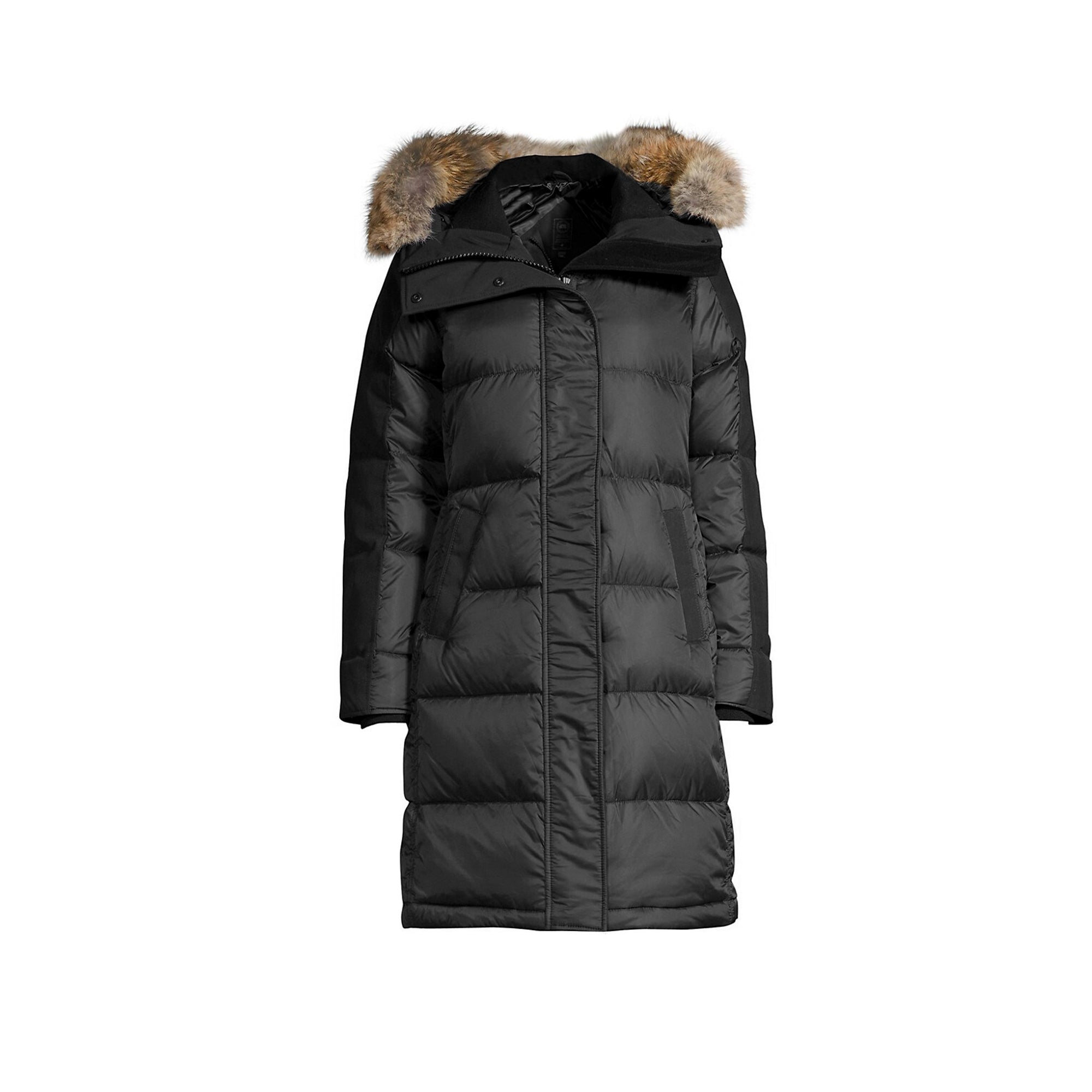 Оригінальна Womens Ladies Rowley Parka Black Canada goose – боковий вид