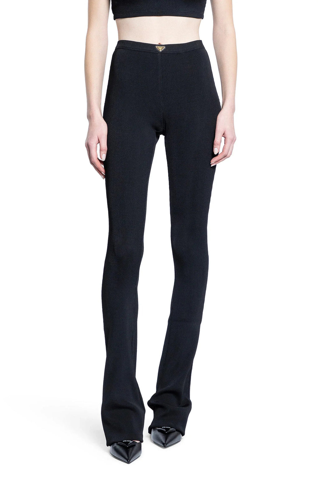 Ribbed Jersey Pants Prada оригінал – Купити в Україні – боковий вид