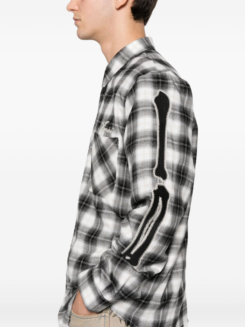 Bons Plaid Shirt Amiri оригінал – Купити в Україні – вид ззаду