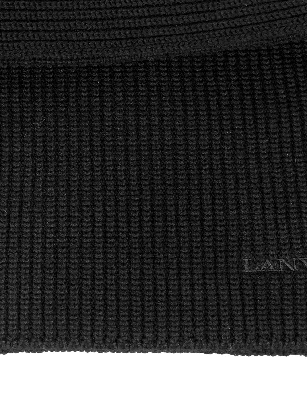Ribbed Logo Scarf Lanvin – Гарантія оригінальності – вид ззаду