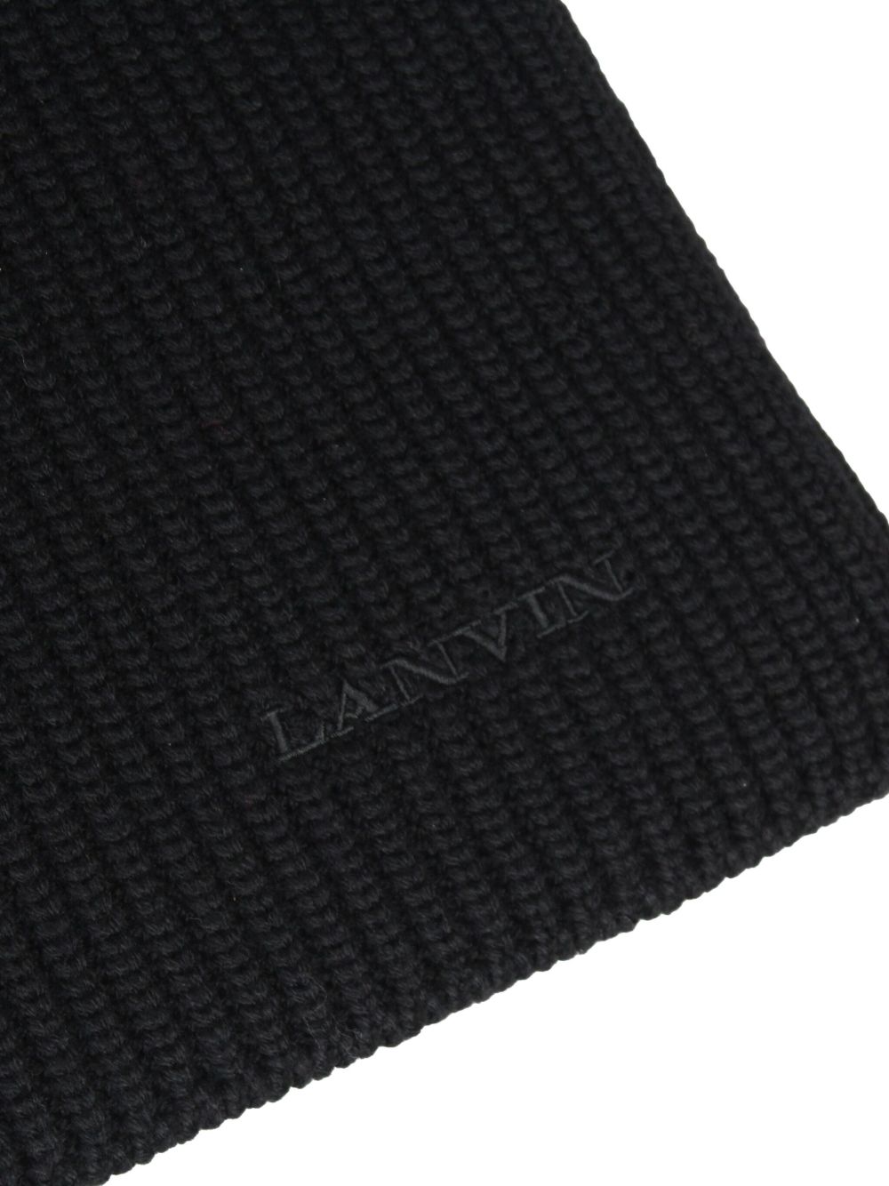 Ribbed Logo Scarf Lanvin – Гарантія оригінальності – детальний вид