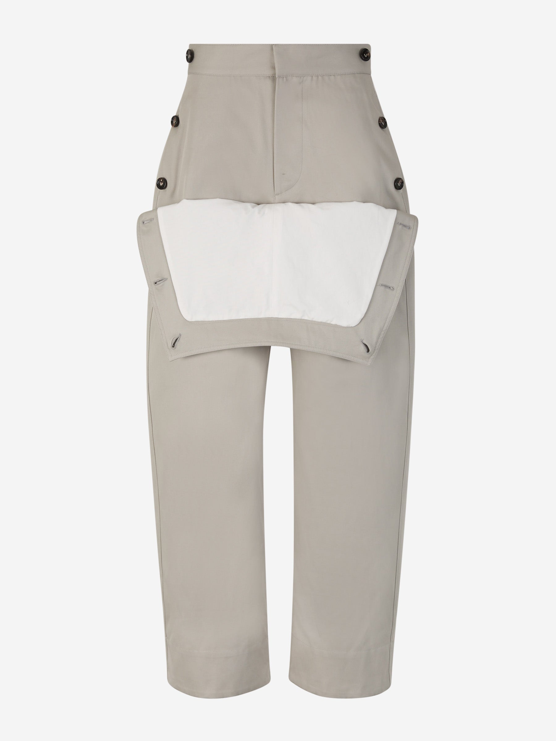 Оригінальна Oversize Cotton Trousers Bottega veneta – вид ззаду