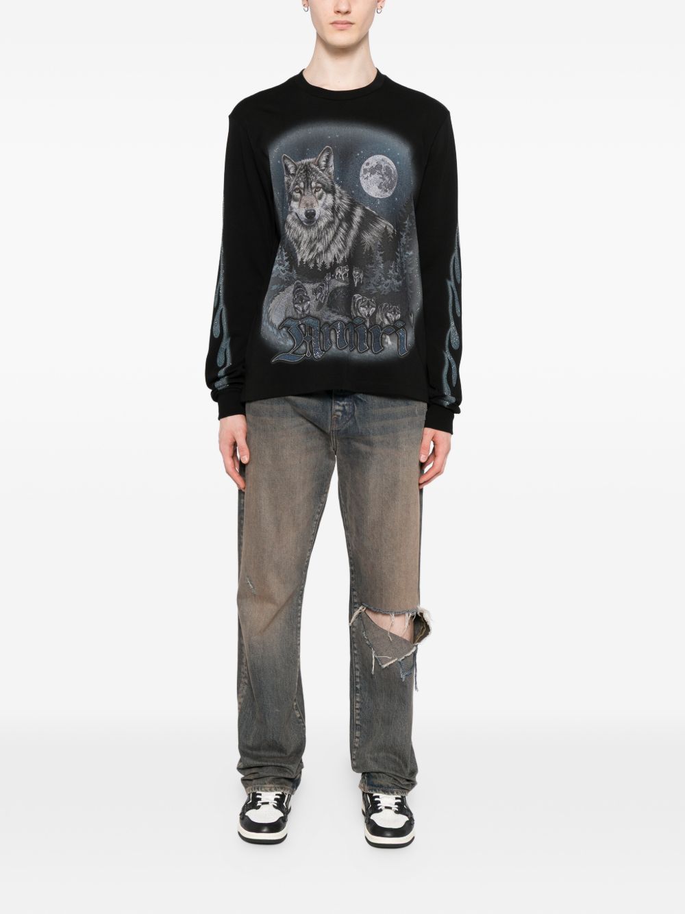 Оригінальна Crystal-Embellished T-Shirt Amiri – збільшений вид