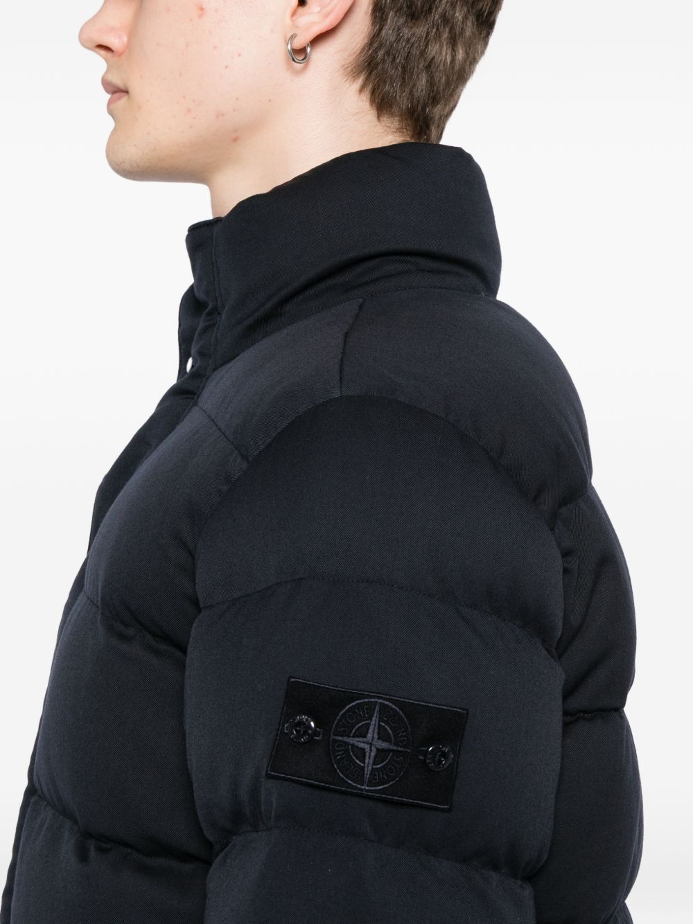 4100100 Twill Wool-Tc_stone Island Ghost Padded Jacket Stone island – Гарантія оригінальності – вид ззаду