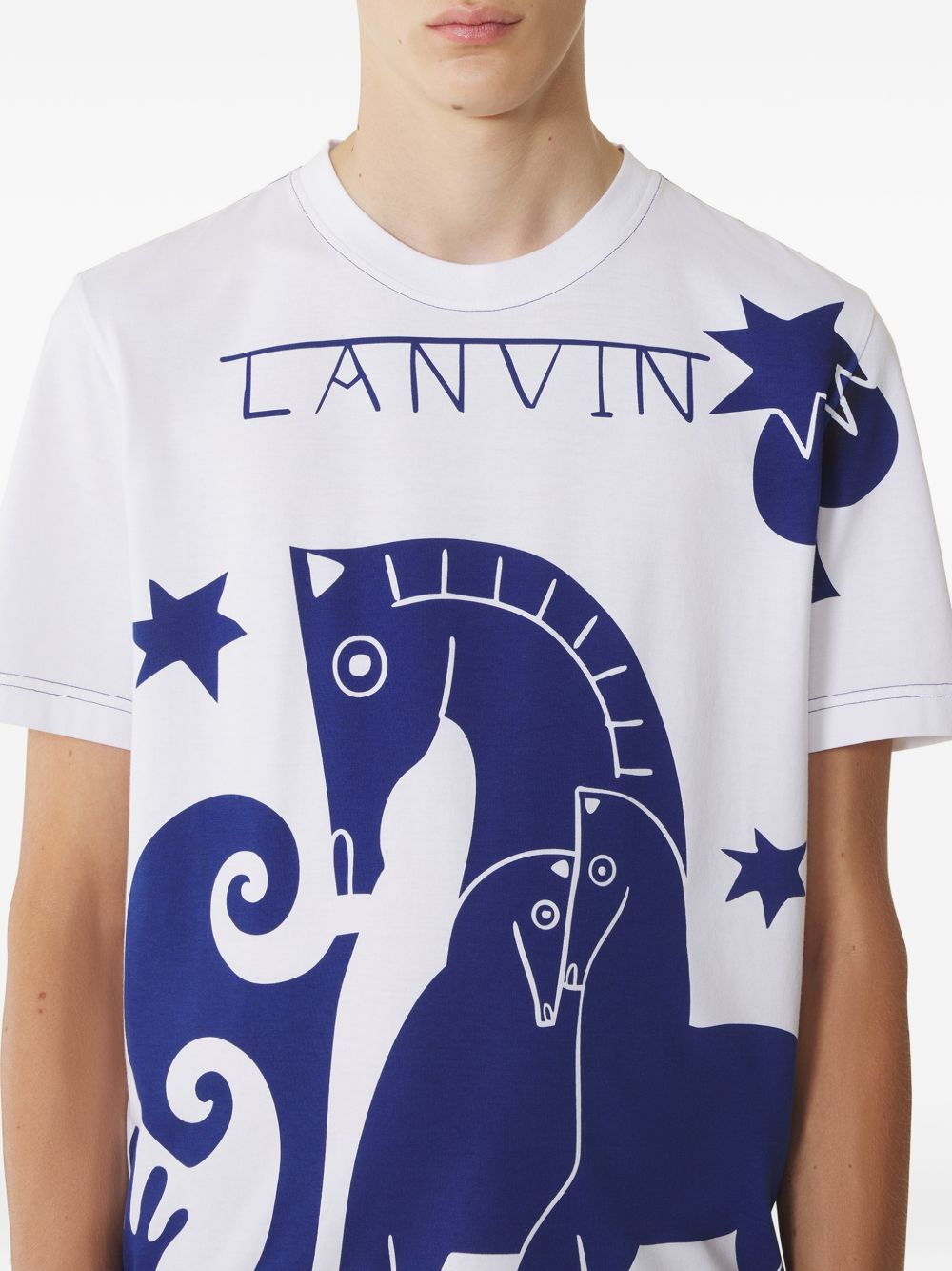 Graphic-Print T-Shirt Lanvin – Гарантія оригінальності – вид ззаду