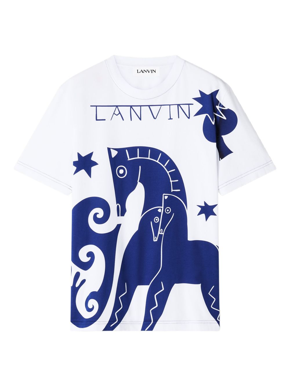 Graphic-Print T-Shirt Lanvin – Гарантія оригінальності – боковий вид