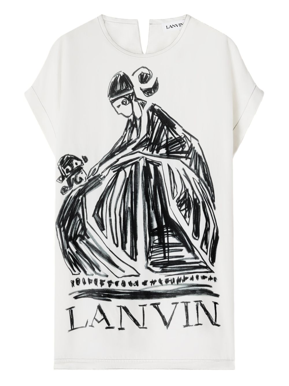 Оригінальна Gaphic-Print T-Shirt Lanvin – боковий вид