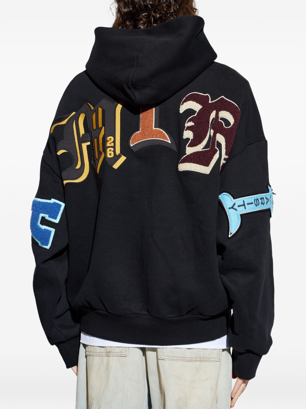 Logo-Appliqué Full-Zip Hoodie Amiri – Гарантія оригінальності – детальний вид