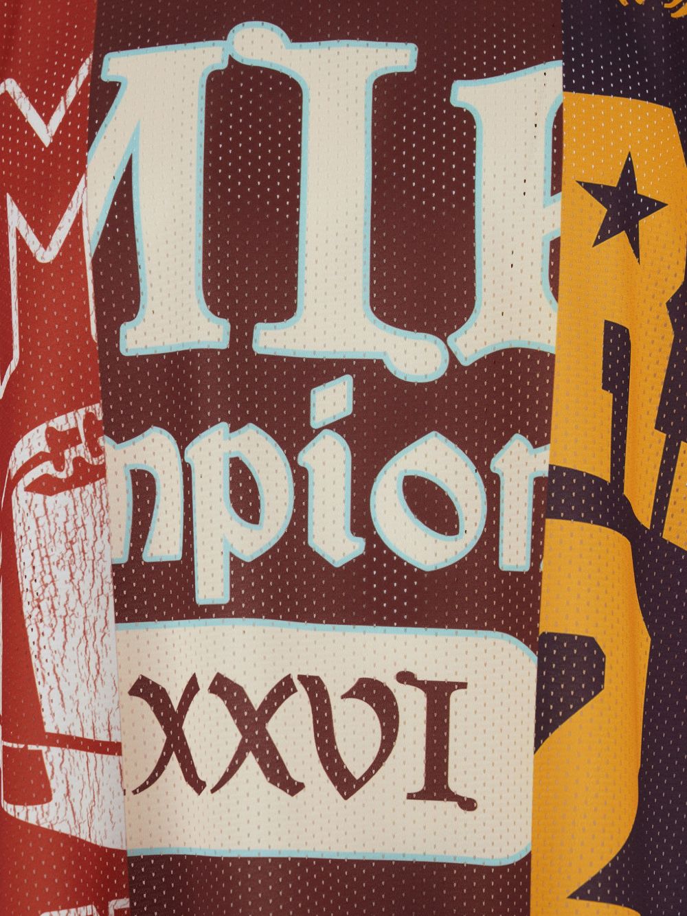 Оригінальна Patchwork V-Neck T-Shirt Amiri – детальний вид