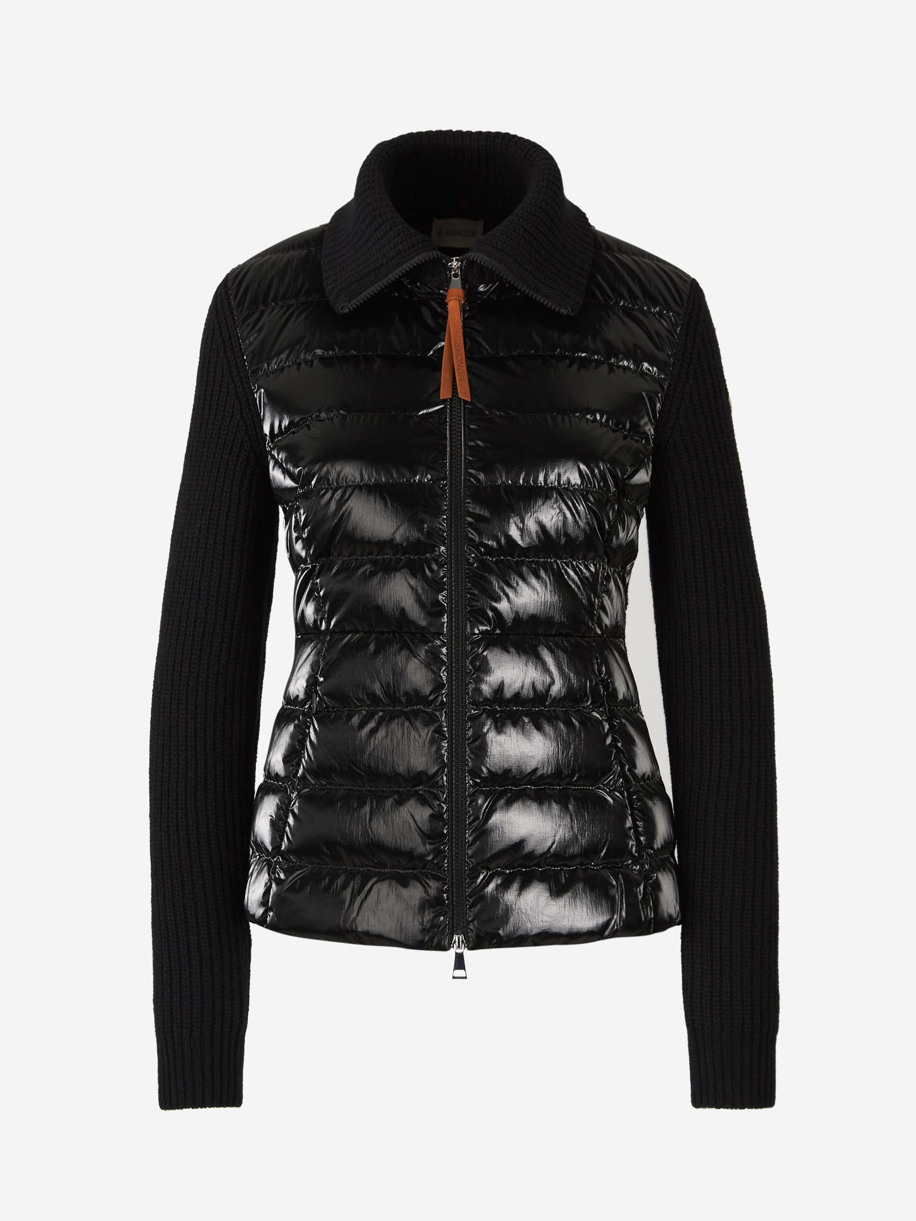 Logo Quilted Cardigan Moncler – Гарантія оригінальності – боковий вид - MONCLER