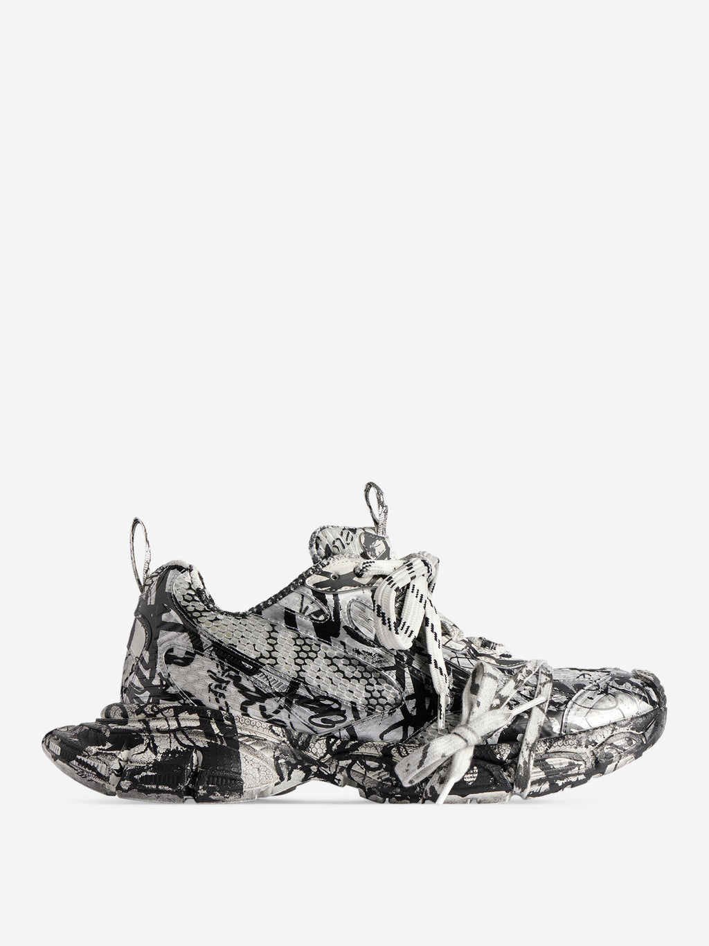 Оригінальна 3xl Extreme Graffiti Sneakers Balenciaga – боковий вид