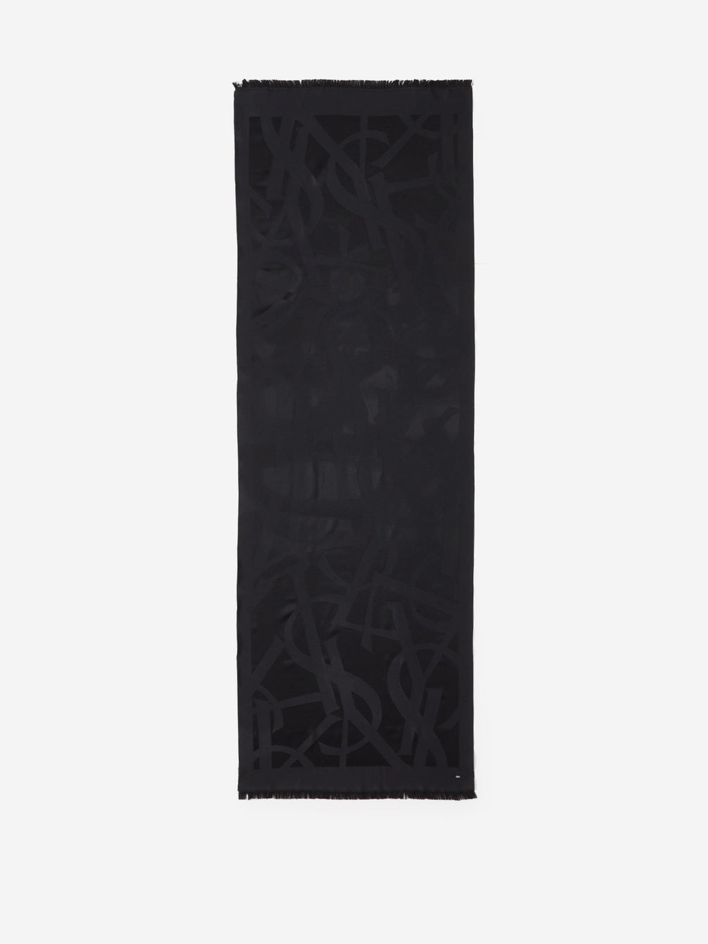 Monogram Jacquard Scarf Saint laurent – Гарантія оригінальності – вид ззаду