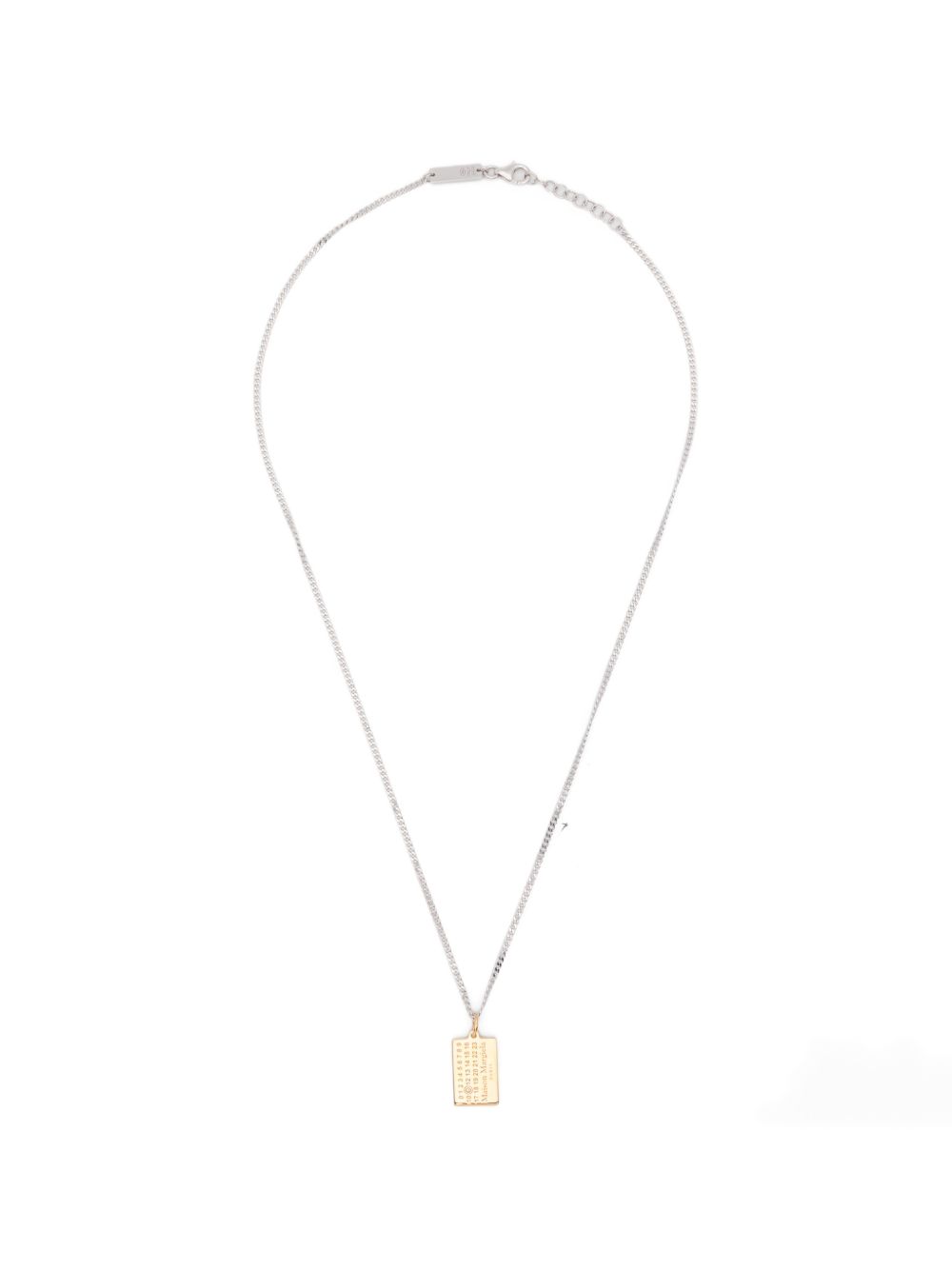 Оригінальна Numeric-Logo-Pendant Necklace Maison margiela – боковий вид