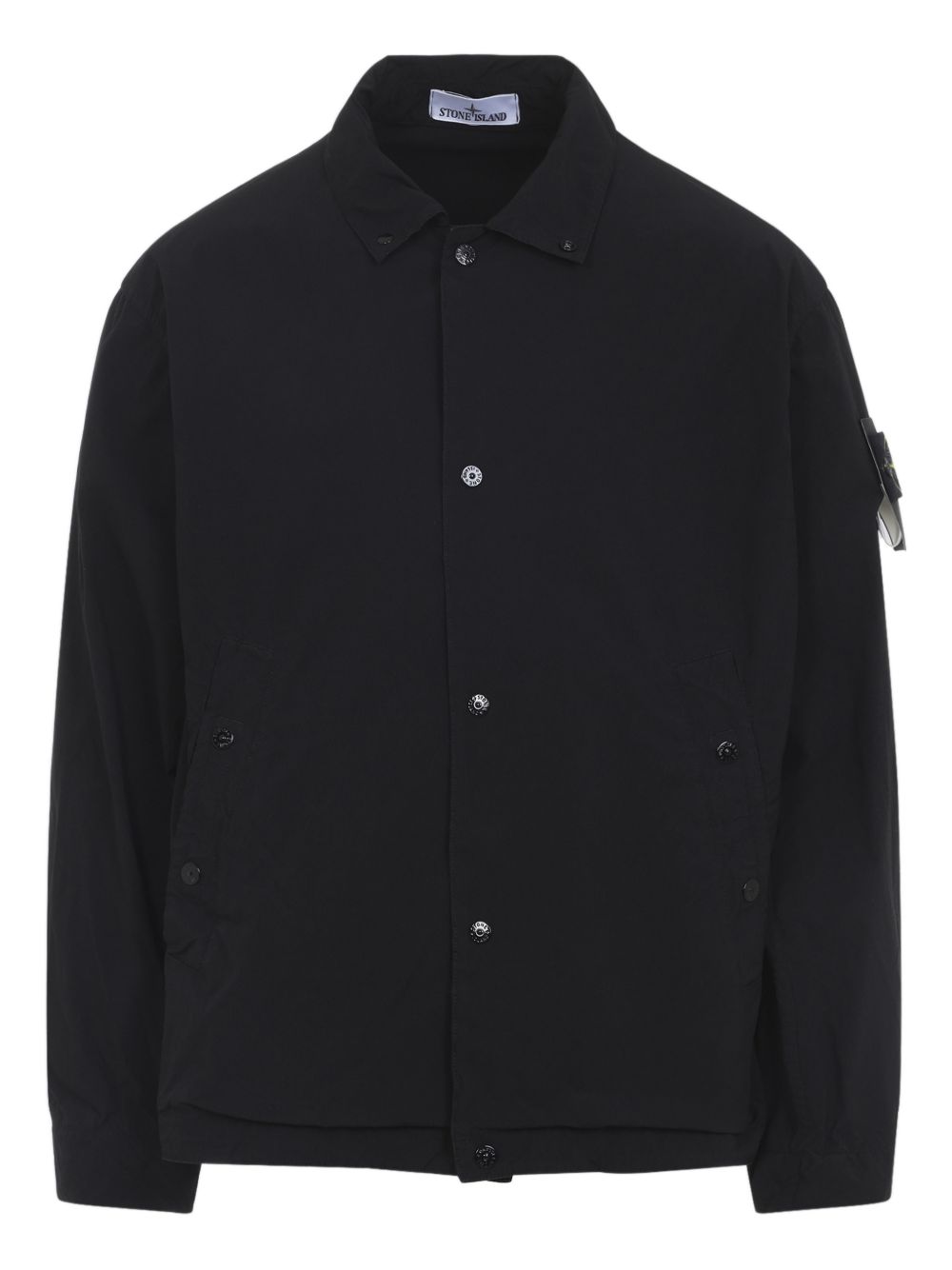 Logo-Patch Shirt Jacket Stone island – Гарантія оригінальності – боковий вид
