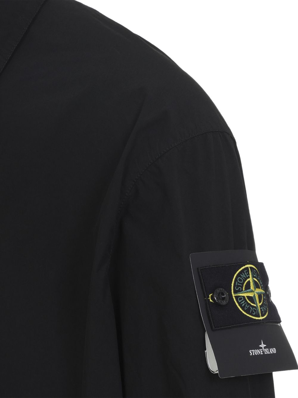 Logo-Patch Shirt Jacket Stone island – Гарантія оригінальності – детальний вид