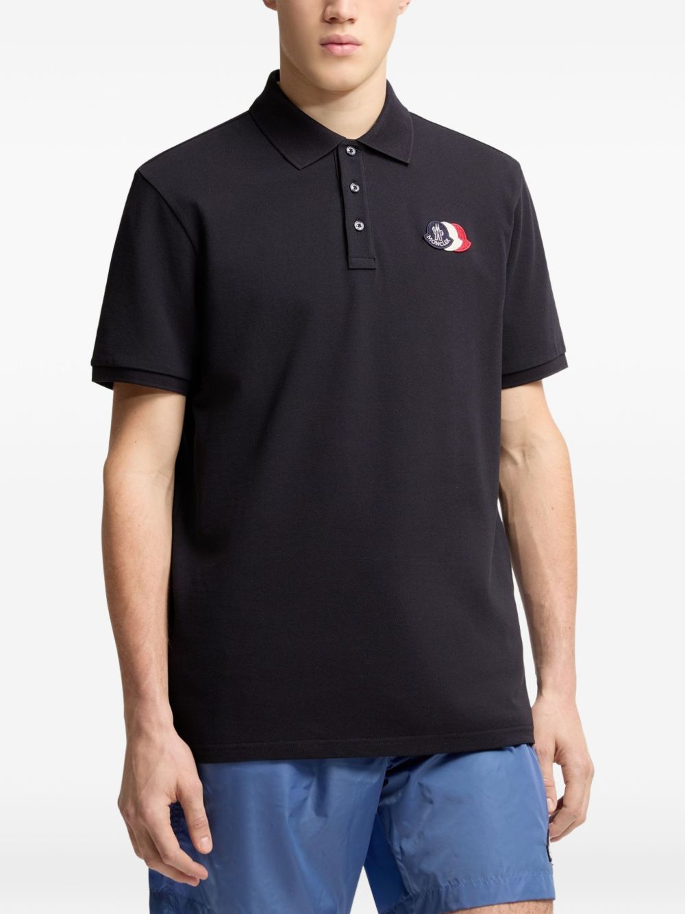 Оригінальна Logo-Patch Polo Shirt Moncler – детальний вид