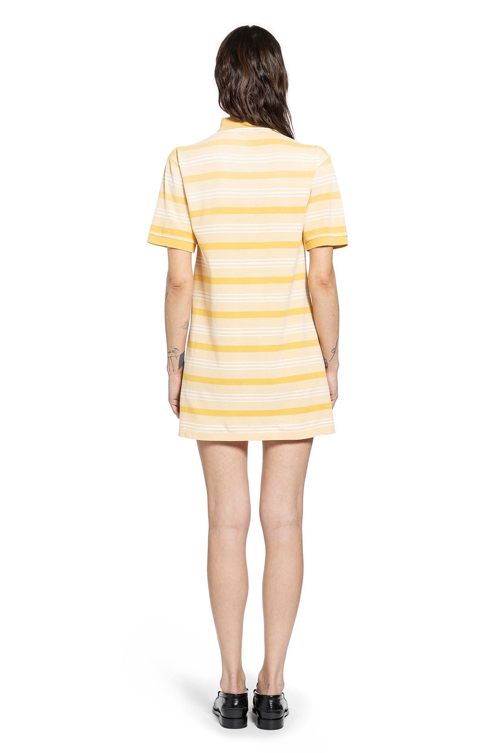 Striped Cotton Piqué Polo Mini Dres Prada – Гарантія оригінальності – збільшений вид