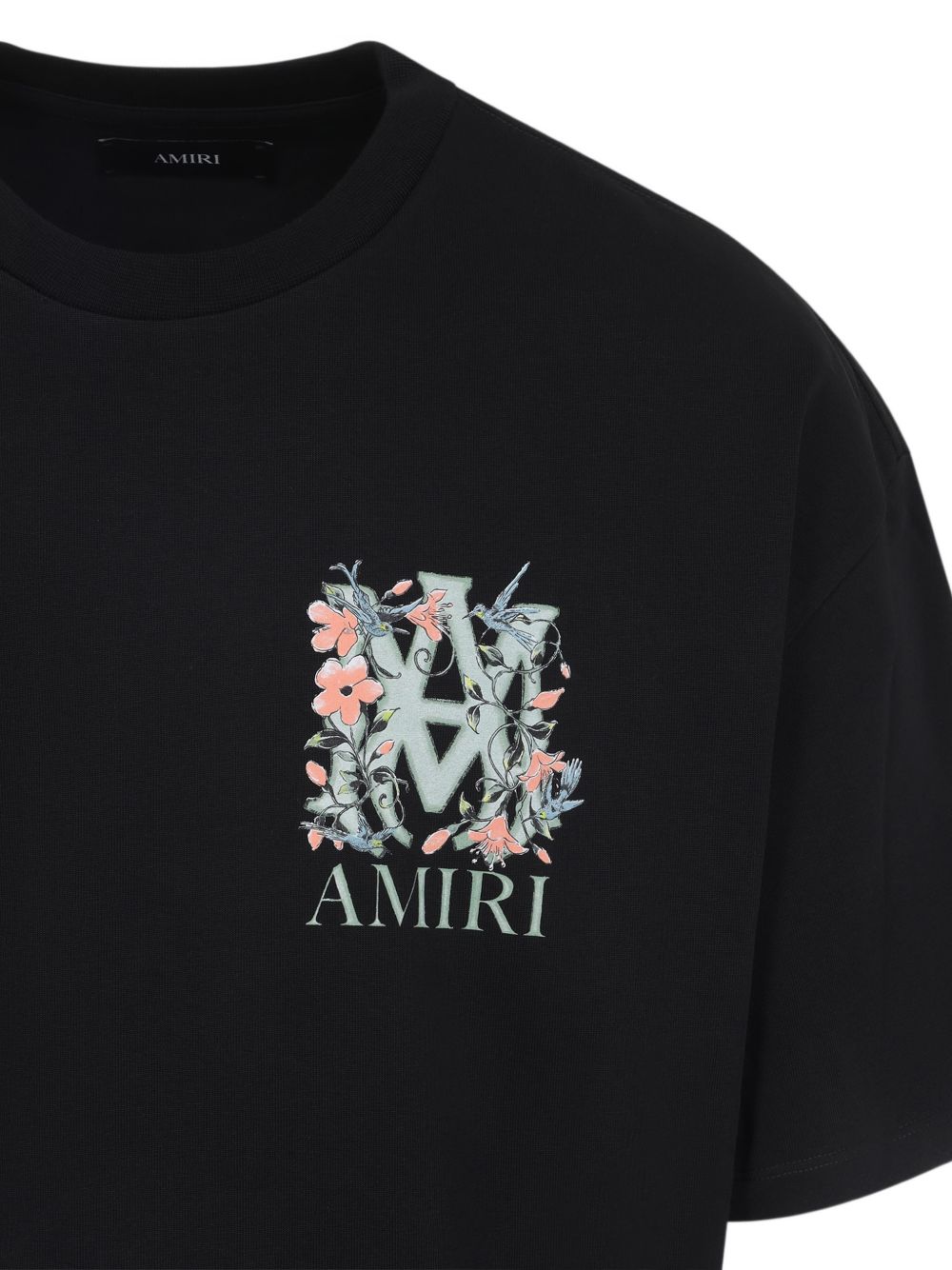 Оригінальна Floral Logo-Print T-Shirt Amiri – вид ззаду