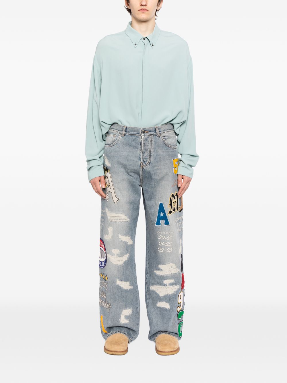 Оригінальна Varsity-Patch Jeans Amiri – детальний вид