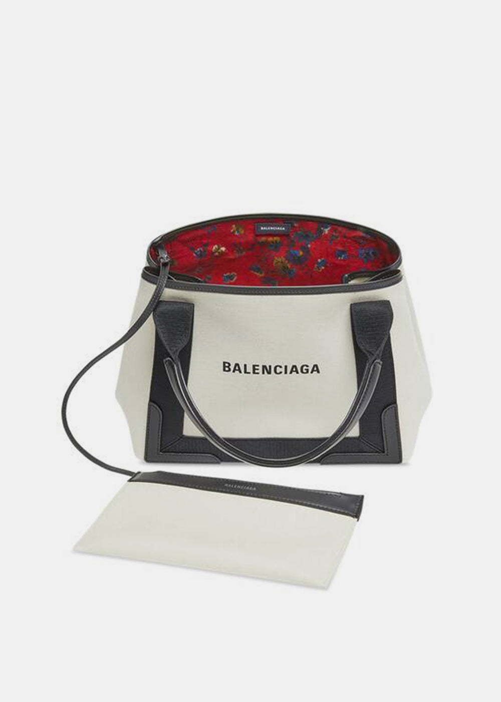 Off-White Navy Small Cabas Bag Balenciaga оригінал – Купити в Україні – вид ззаду