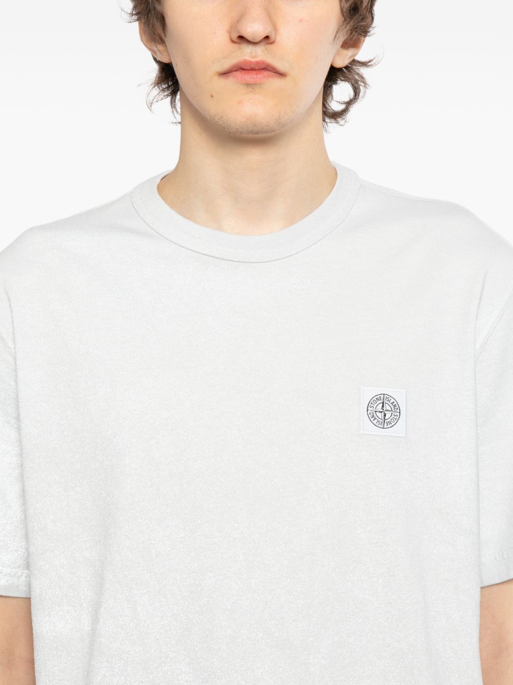 Compass-Patch T-Shirt Stone island – Гарантія оригінальності – детальний вид